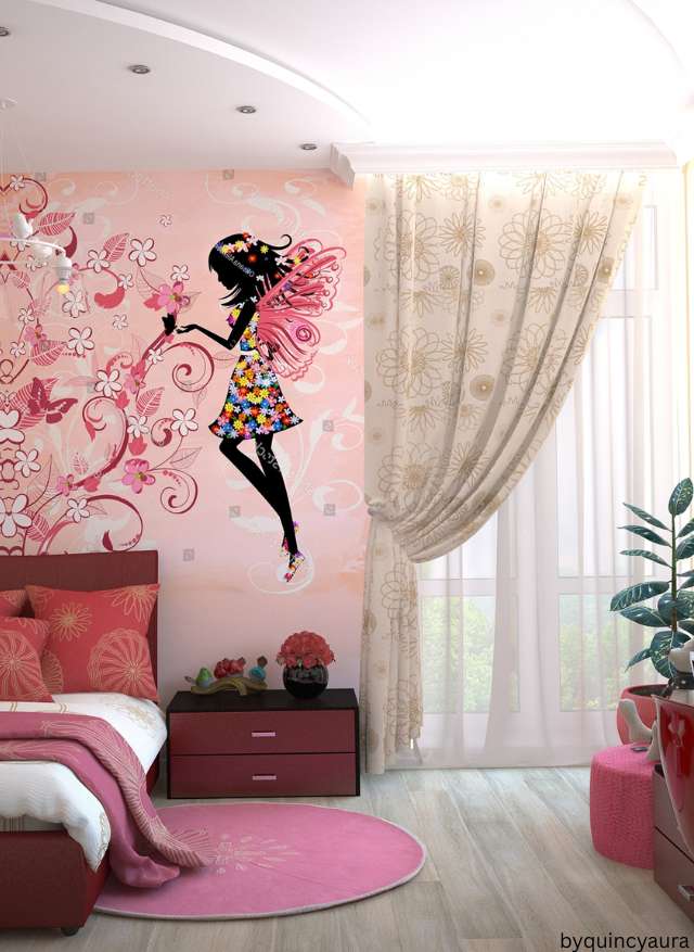 Bright pastel bedroom in small spaces