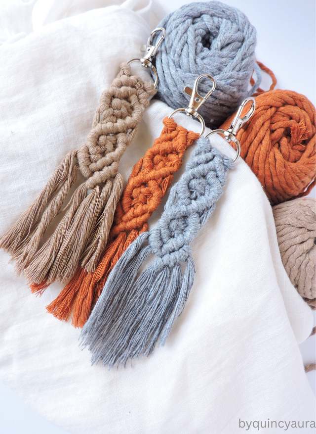 diy-macrame keychain