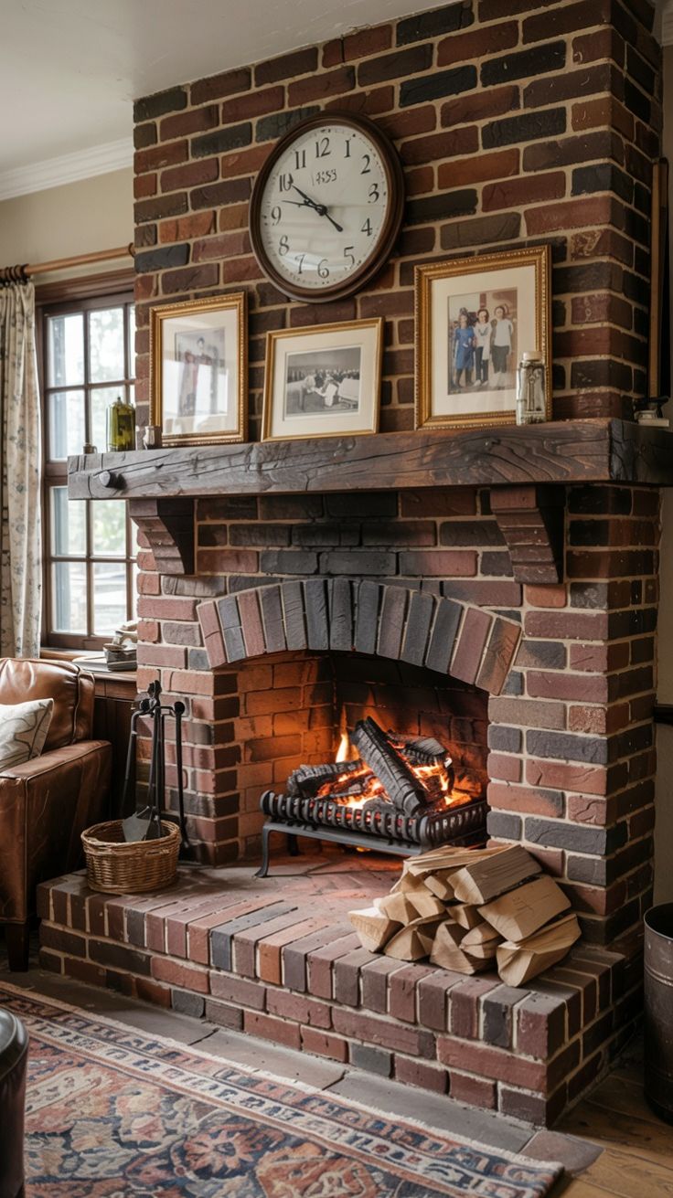 classic vintage fire place