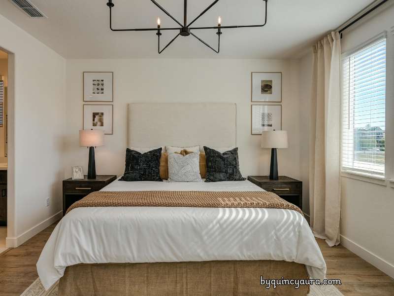 A picture of a small cozy bedroom.