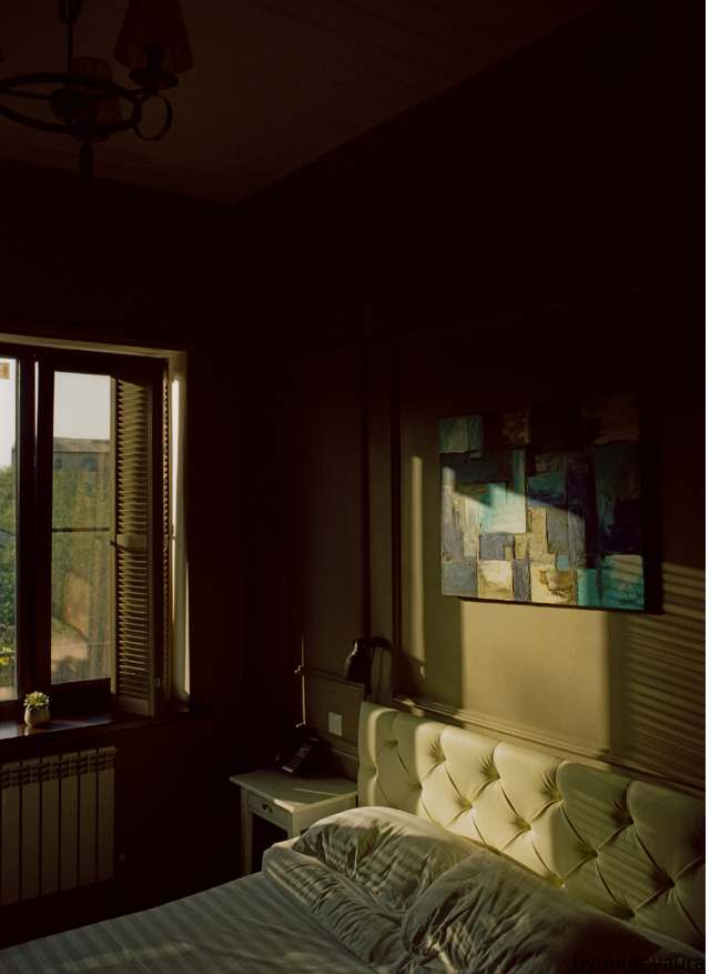 sunlight streaming into a quiet room.