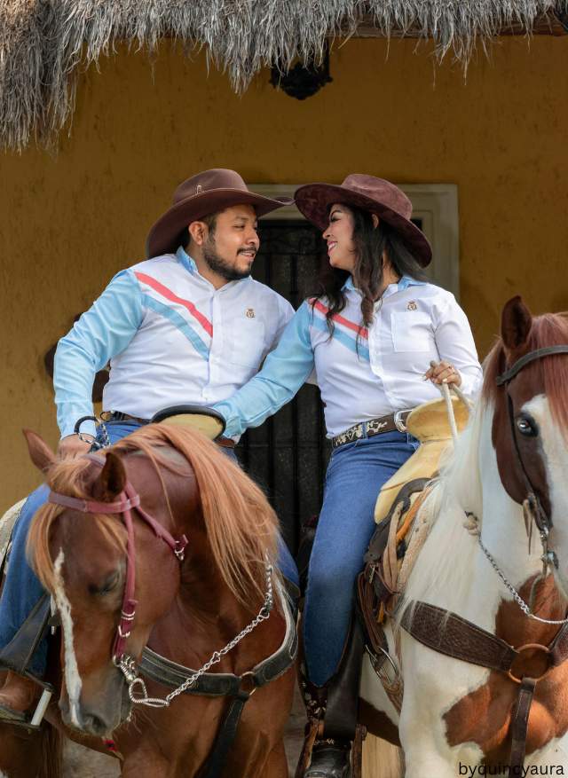 A couple enjoying an outing together.