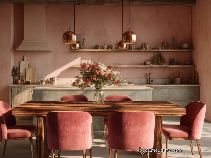 Aesthetically pleasing dining room.