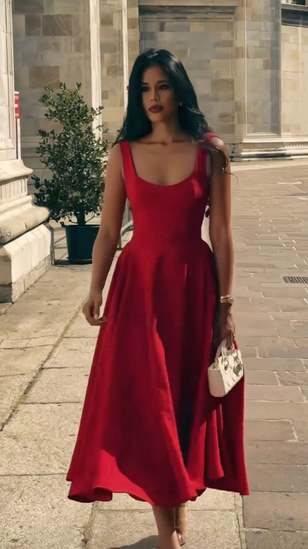 a clean romantic outfit