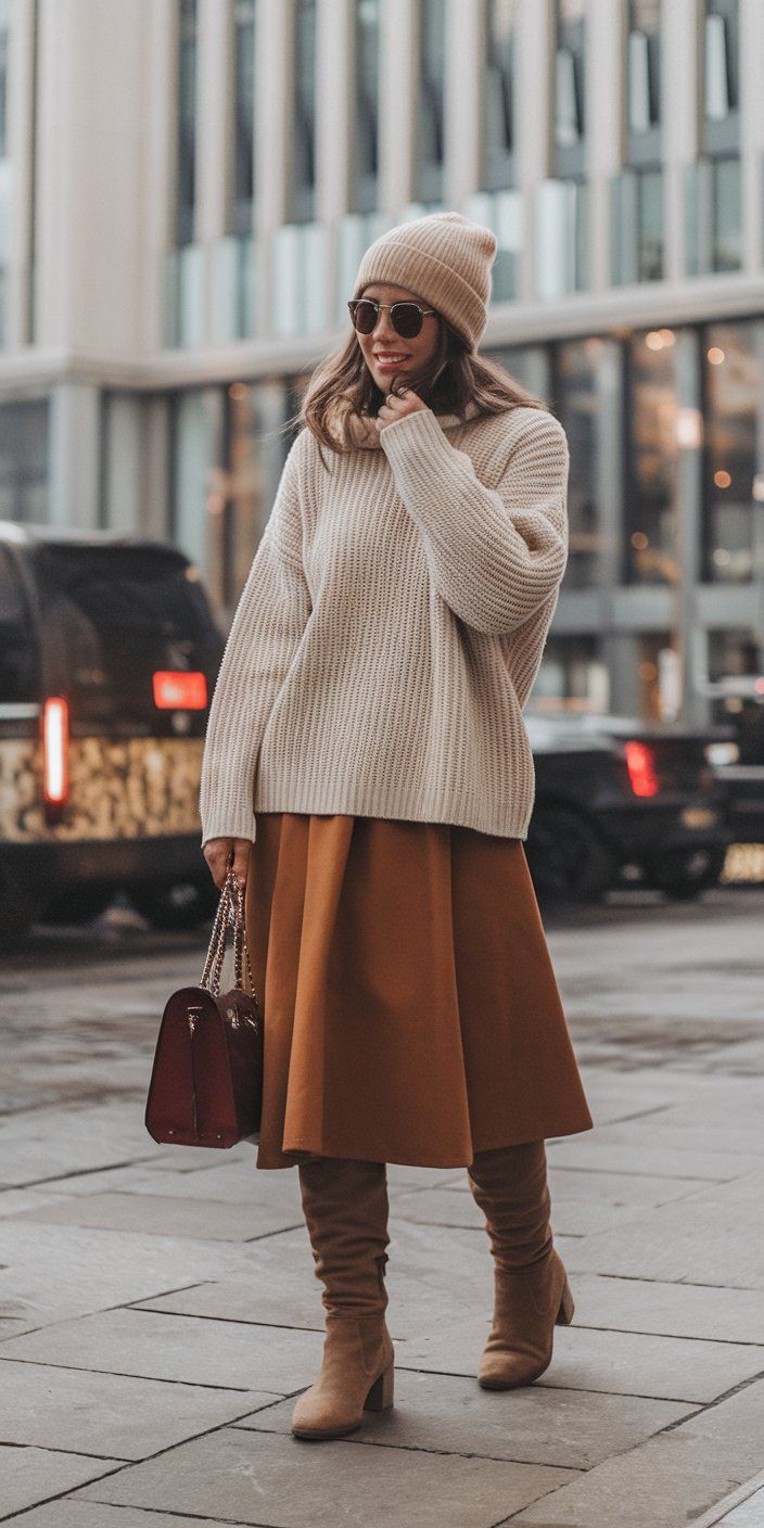 A lady wearing boots.