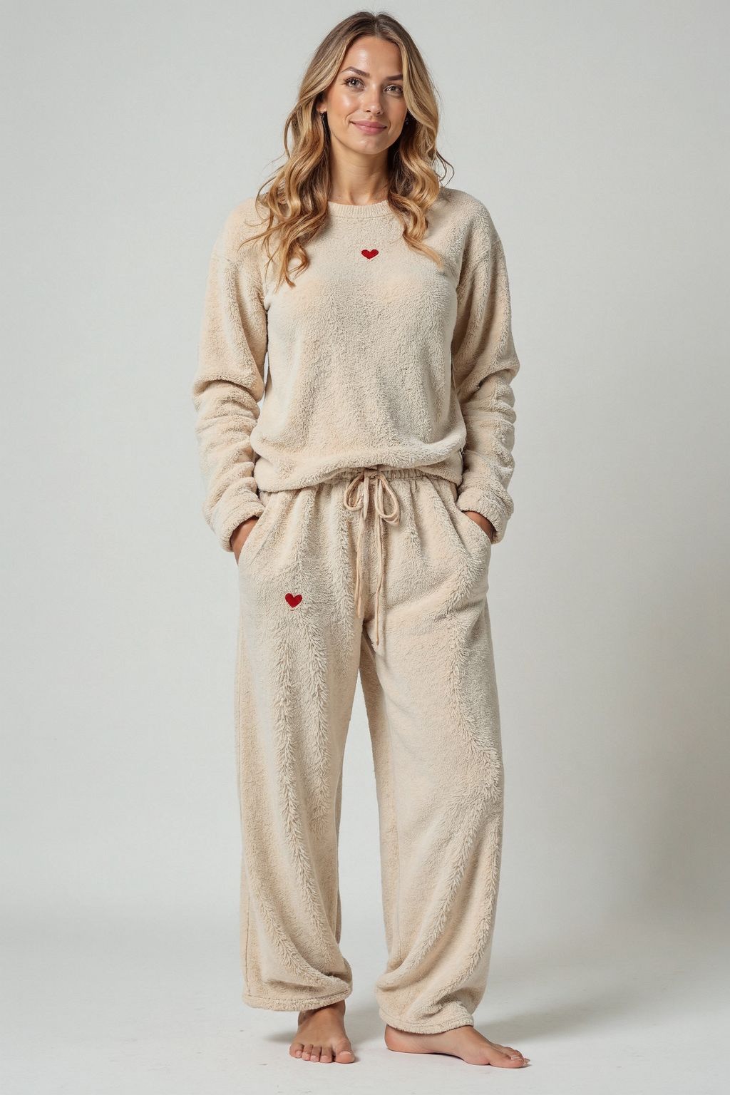 a lady wearing a lounge wear