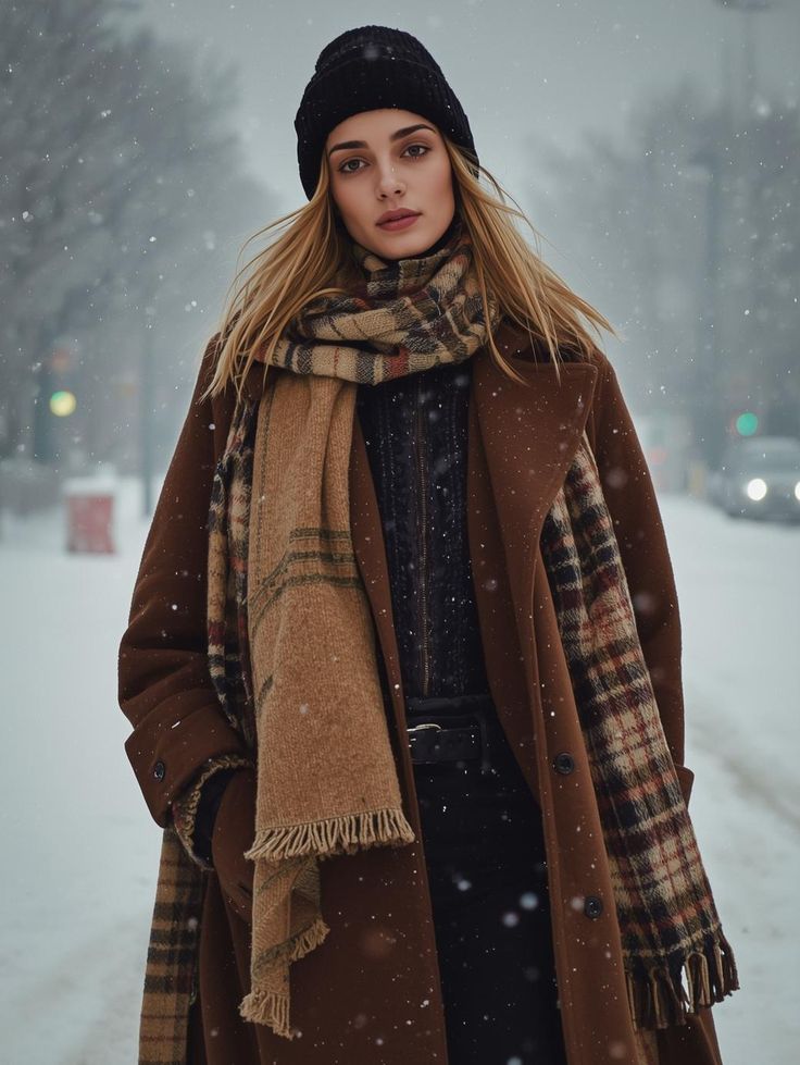 A layered winter outfit breakdown showing a base layer, mid-layer, and outerwear.