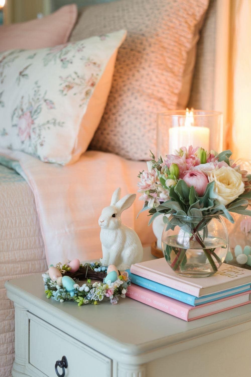 Bedroom with Spring Accents