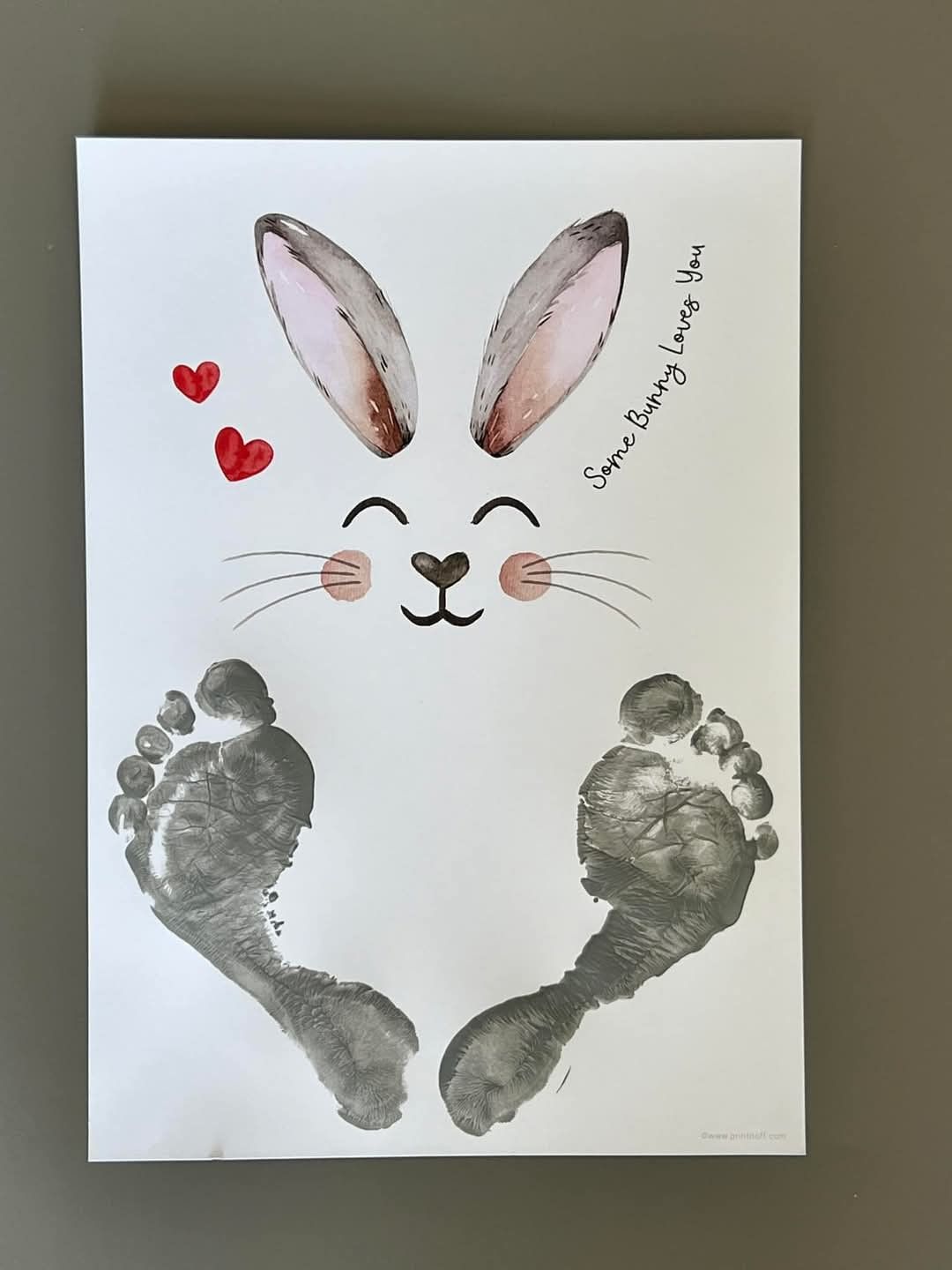 Bunny Footprints Wall Art