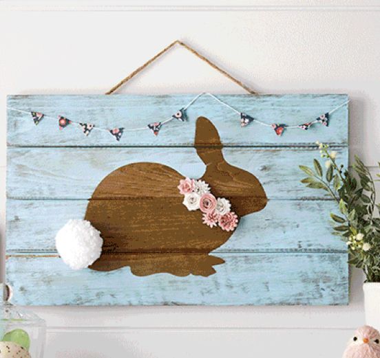 Bunny Silhouette Wall Art