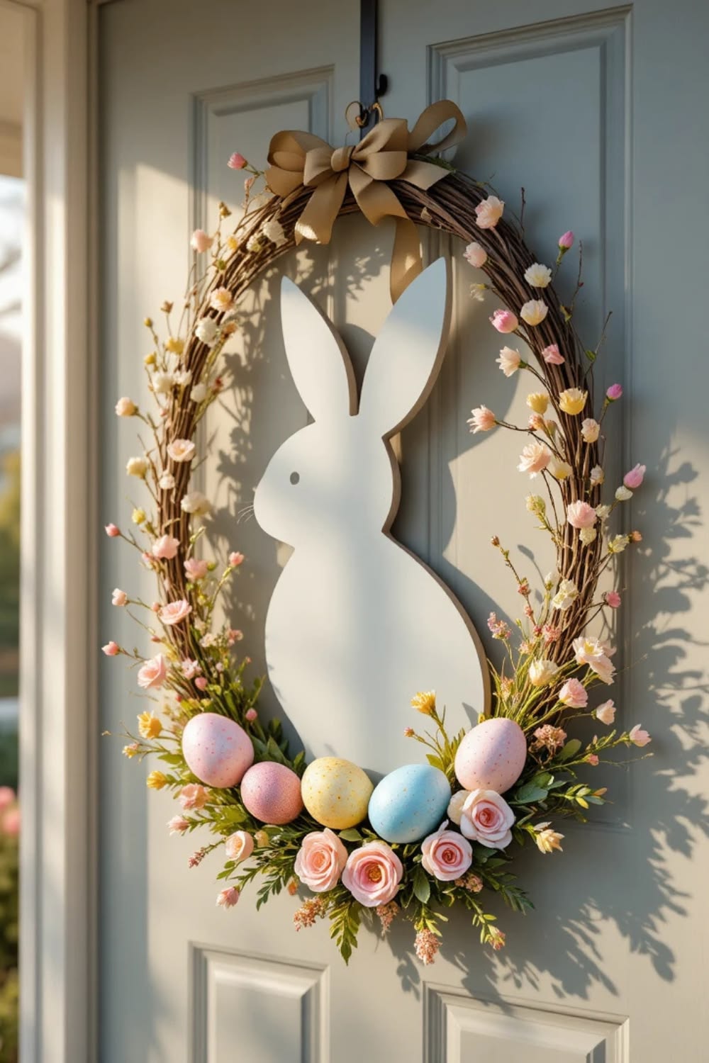 Bunny-Themed Door Hanger