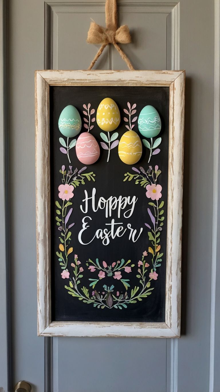 Chalkboard Message Door Decor