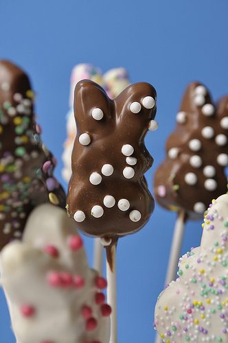 Chocolate-Dipped Marshmallow Bunnies