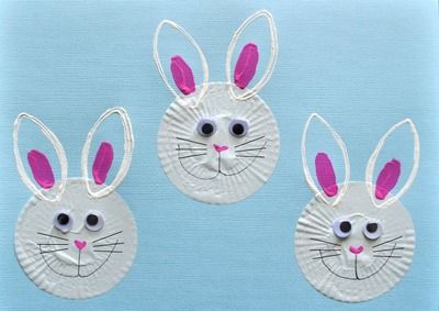 Cupcake Liner Bunnies