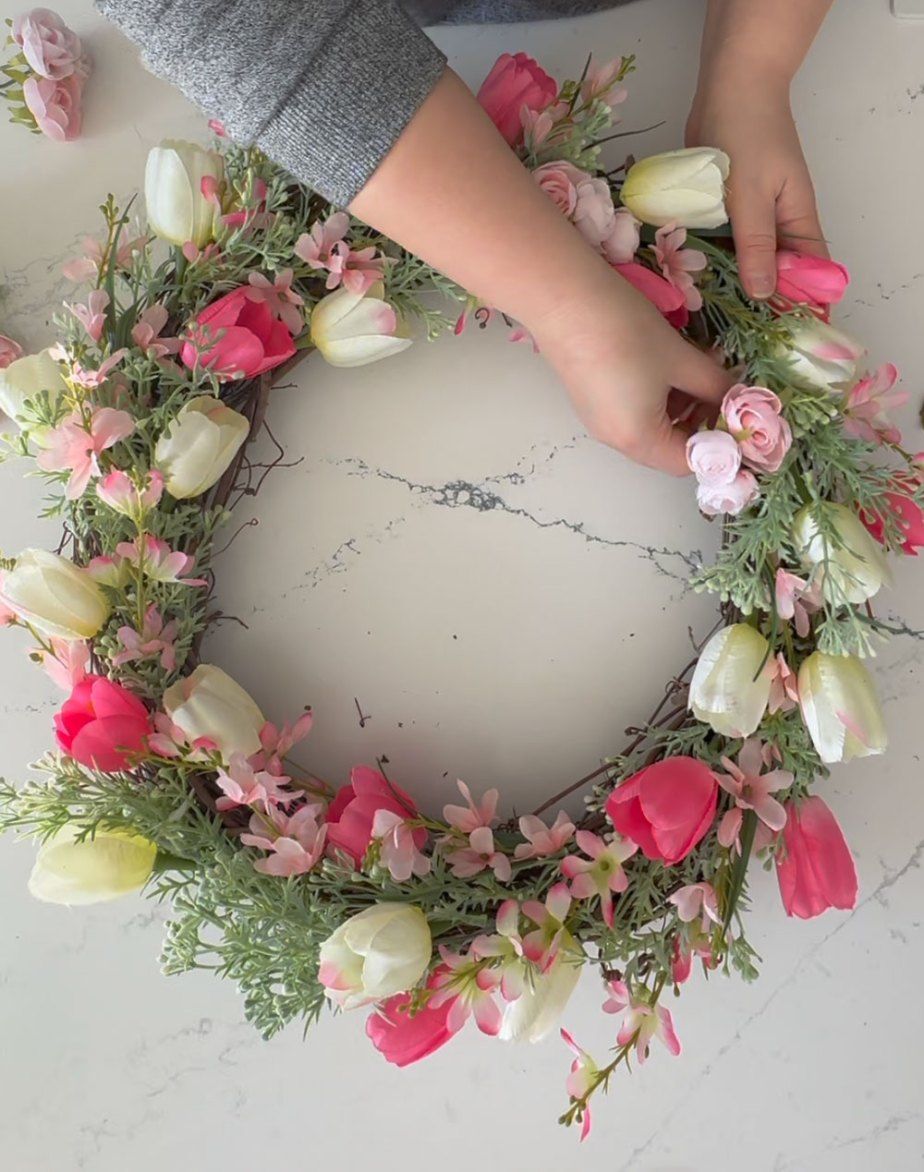 DIY Floral Wreath Accent