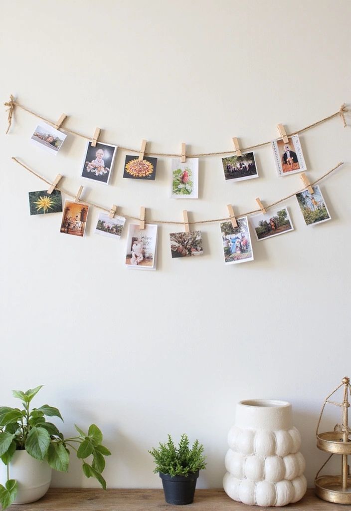 DIY Photo Garland
