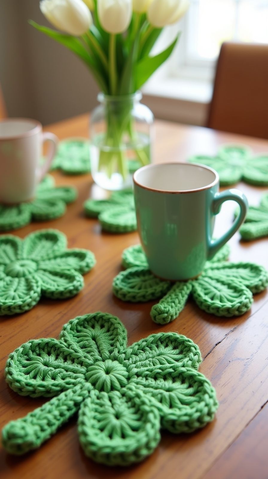 DIY Shamrock Coasters