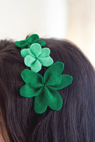 DIY Shamrock Headbands