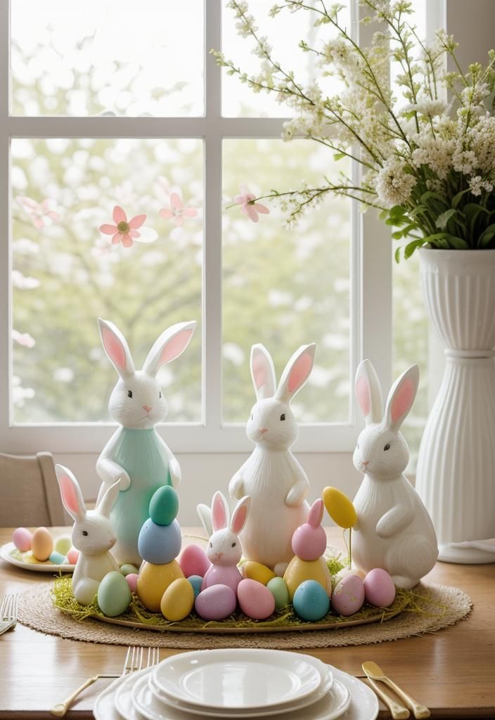 Easter-Themed Centerpieces Without Clutter