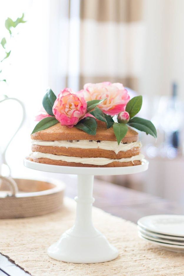 Faux Flower Cake Topper