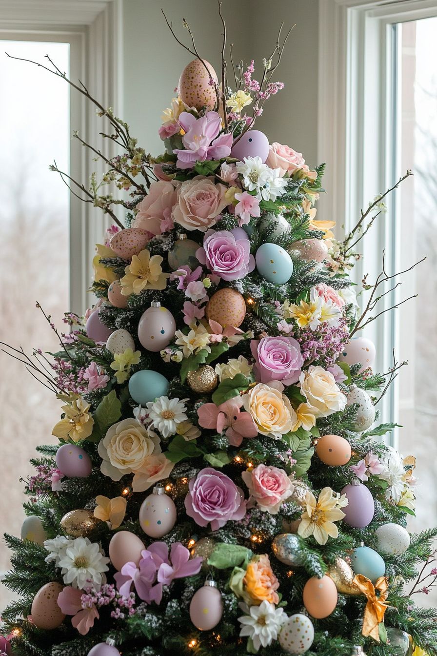 Floral Egg Tree