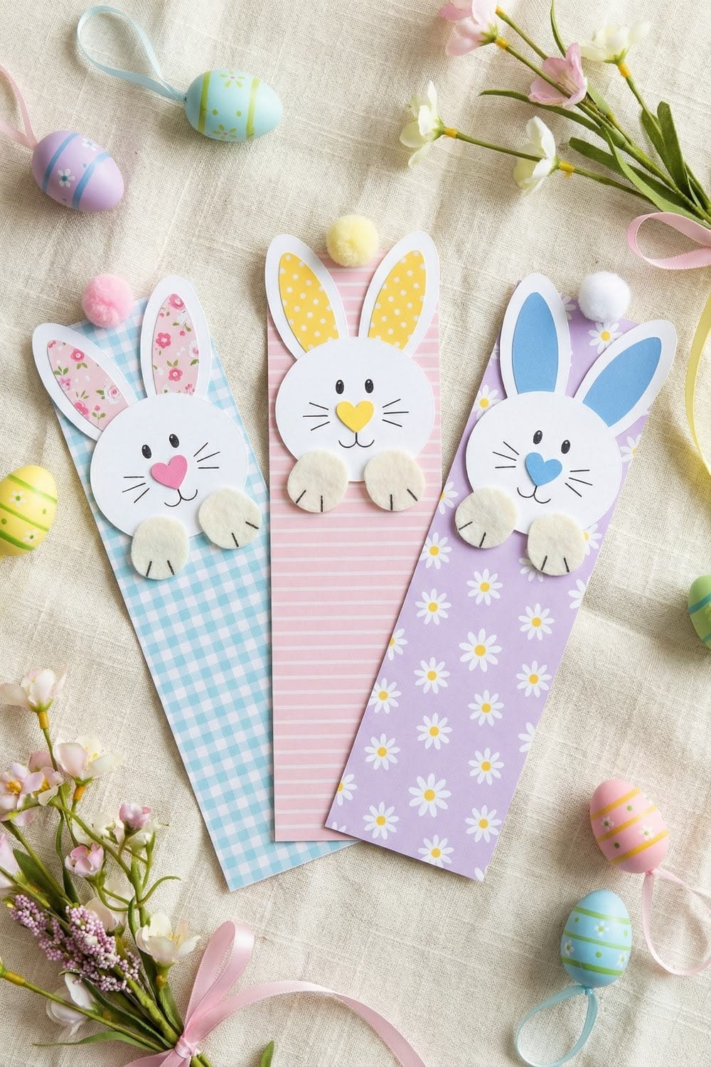 Foam Bunny Bookmarks
