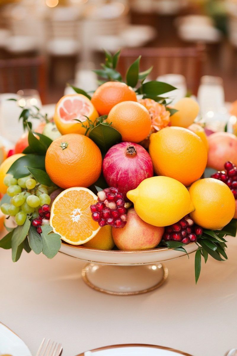 Fruit & Herb Terrarium Centerpiece