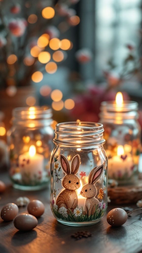 Glass Vases with Twinkle Lights