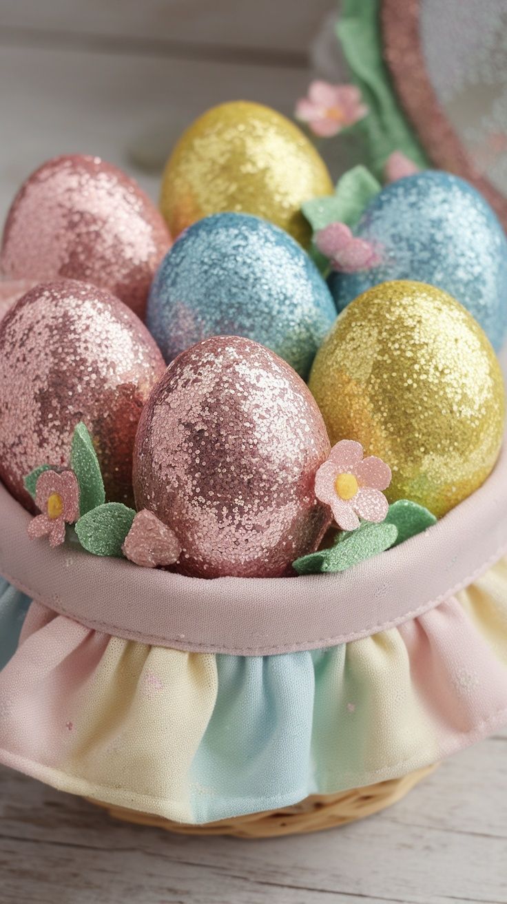 Glitter Easter Eggs