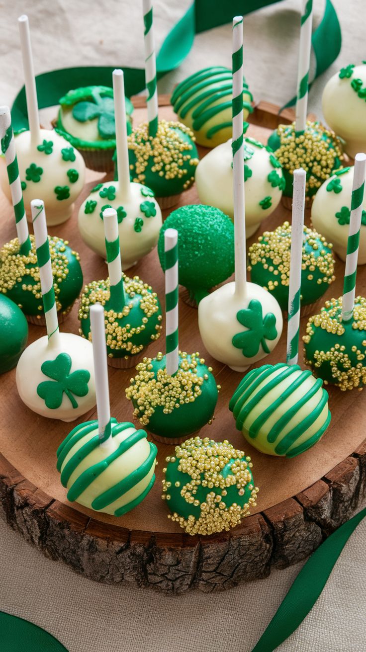 Green Velvet Cake Pops
