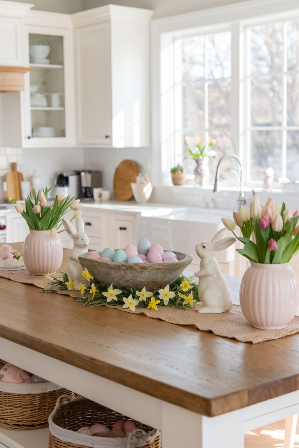 Kitchen Counter with Easter Details