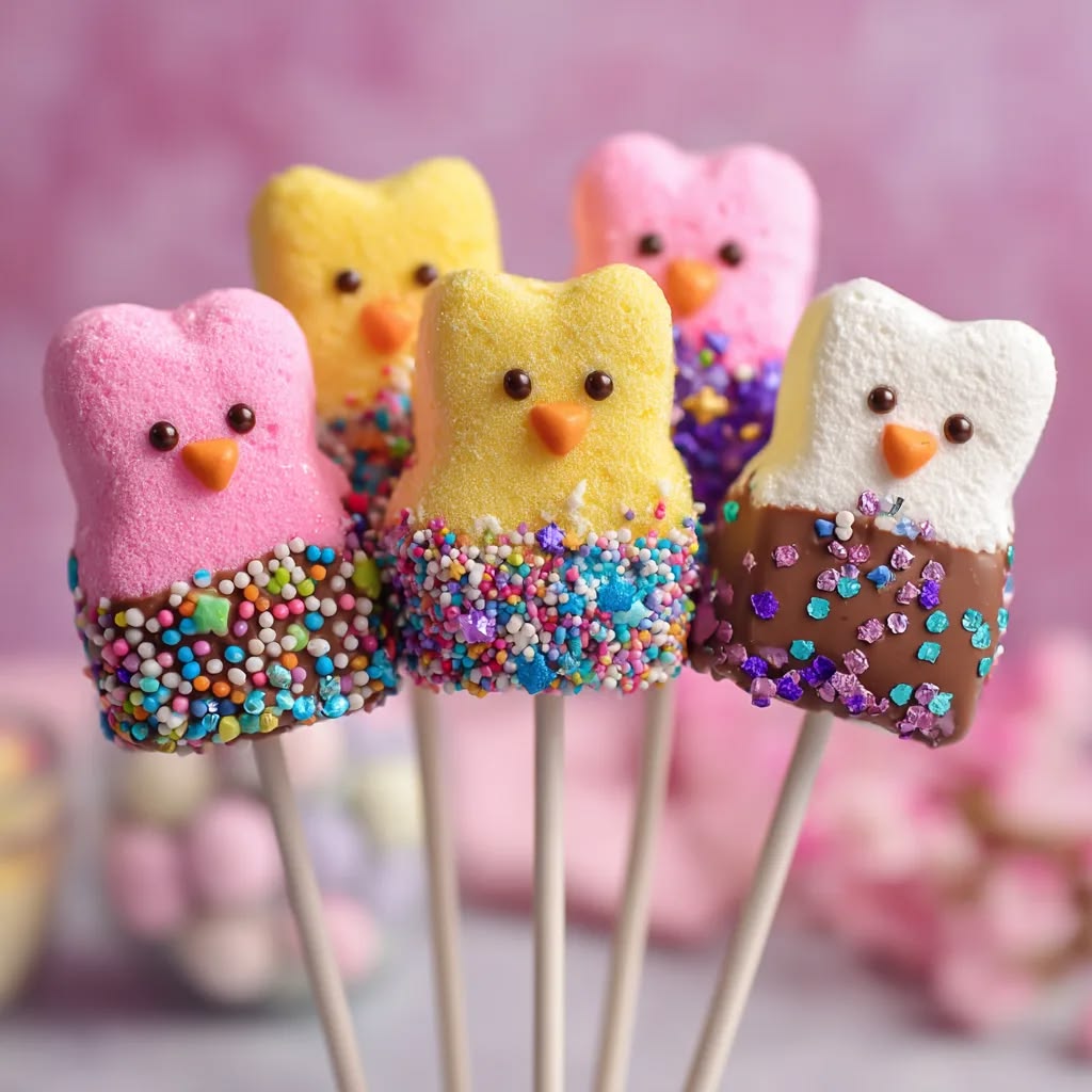 Marshmallow Peeps Pops