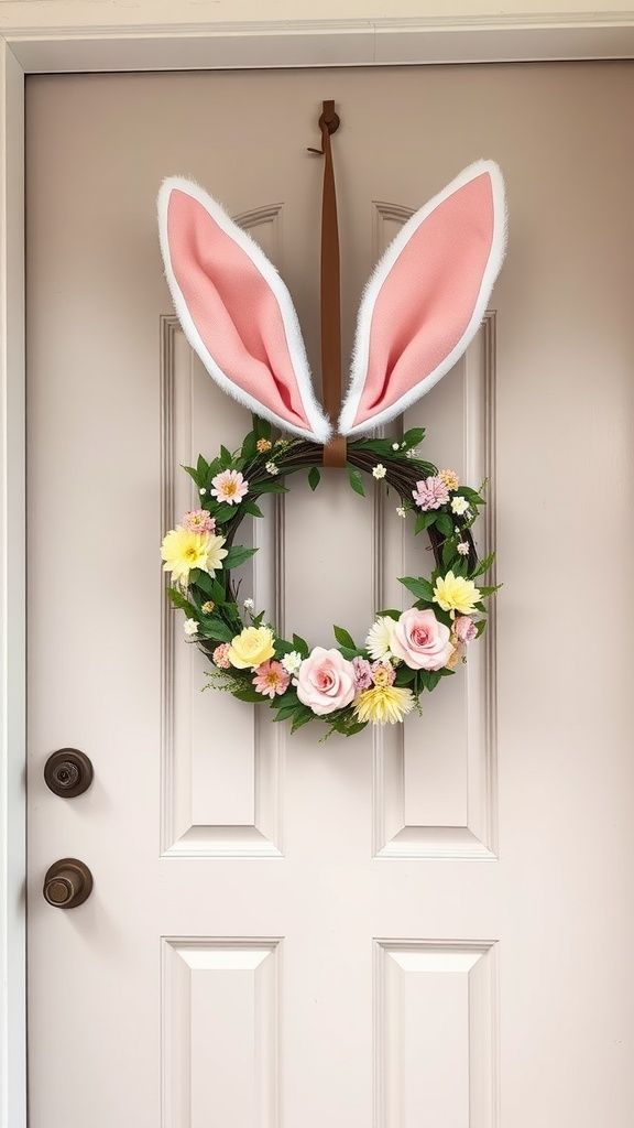 Mini Easter Wreaths on the Wall or Door