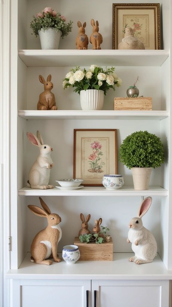 Mini Floating Shelves for Easter Decor
