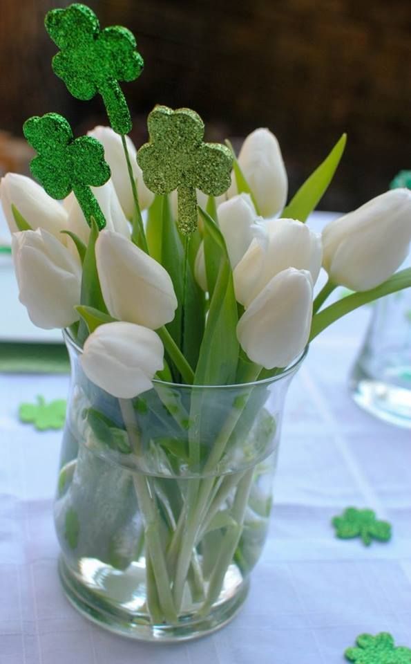 Mini Green Centerpieces