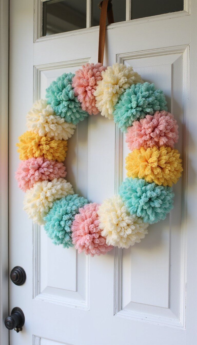 Mini Pom-Pom Wreath