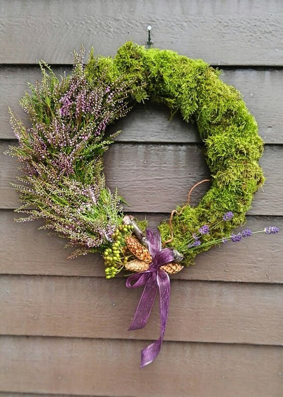 Moss and Flower Wreath