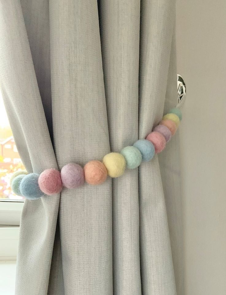 Pastel Curtains or Tiebacks