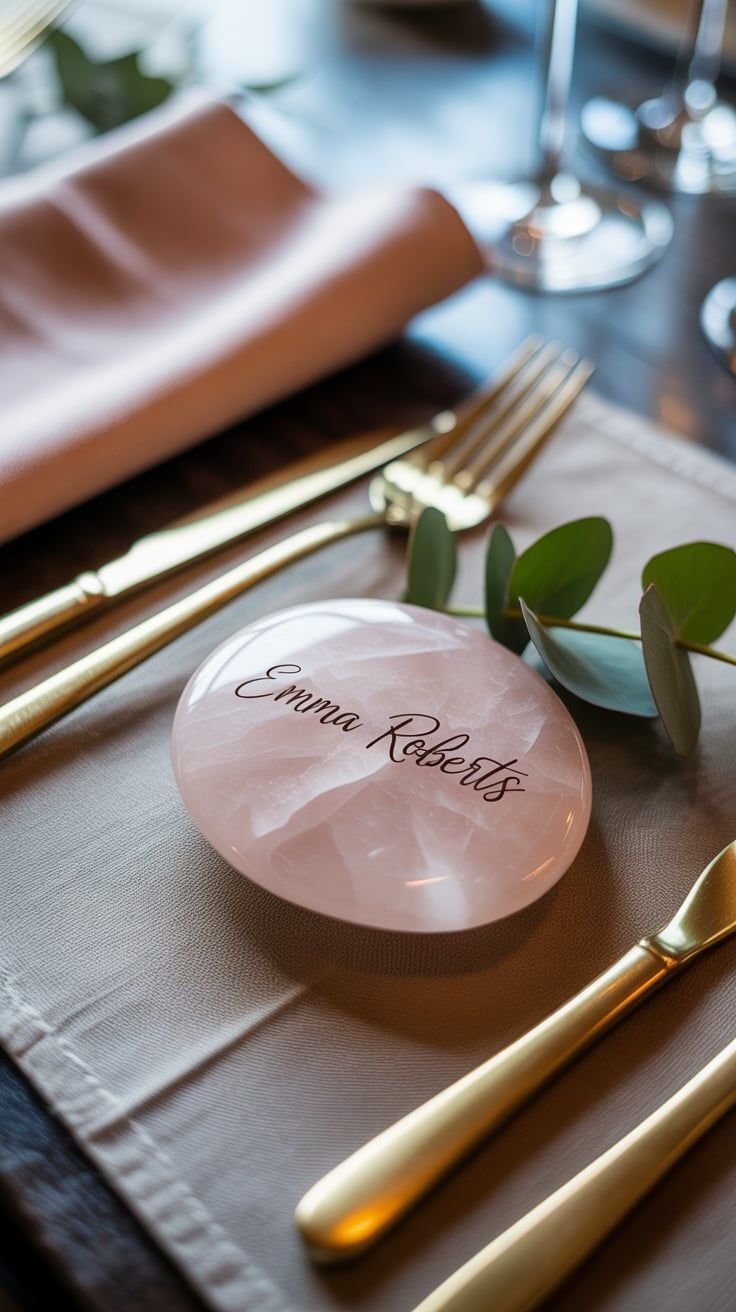 Personalized Name Card Centerpiece