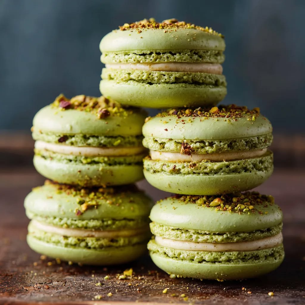 Pistachio Macarons