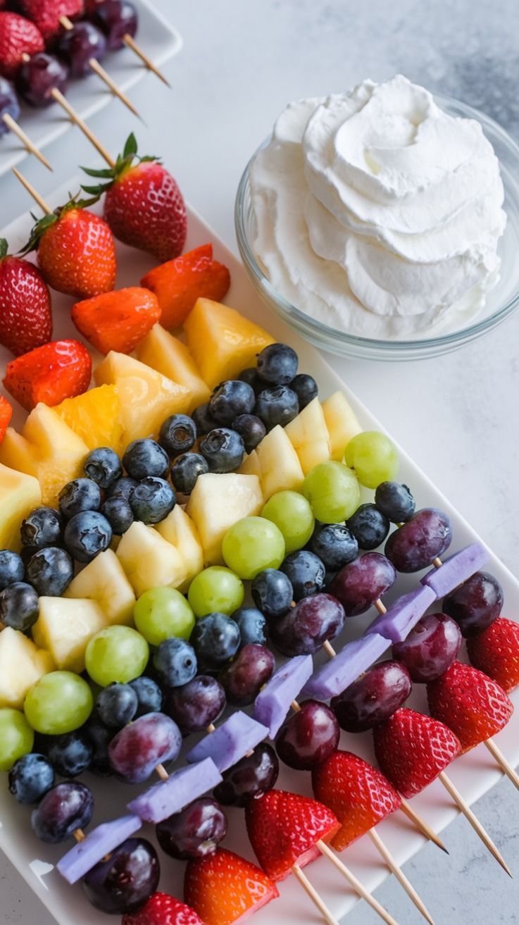 Rainbow Fruit Skewers