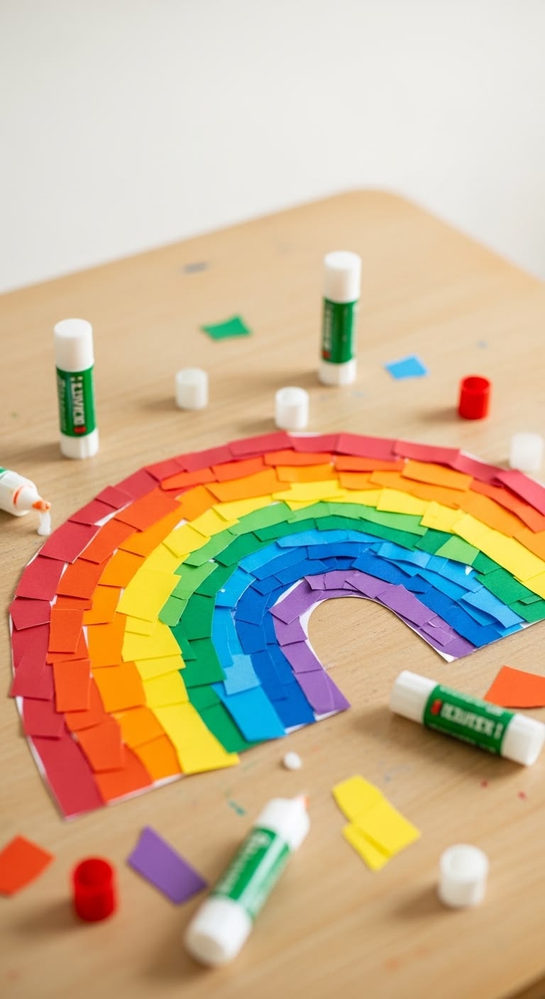 Rainbow Paper Plate Craft
