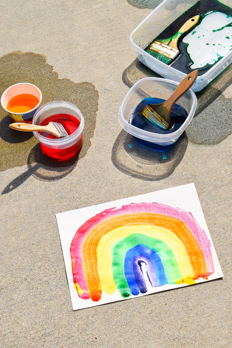 Rainbow Water Painting