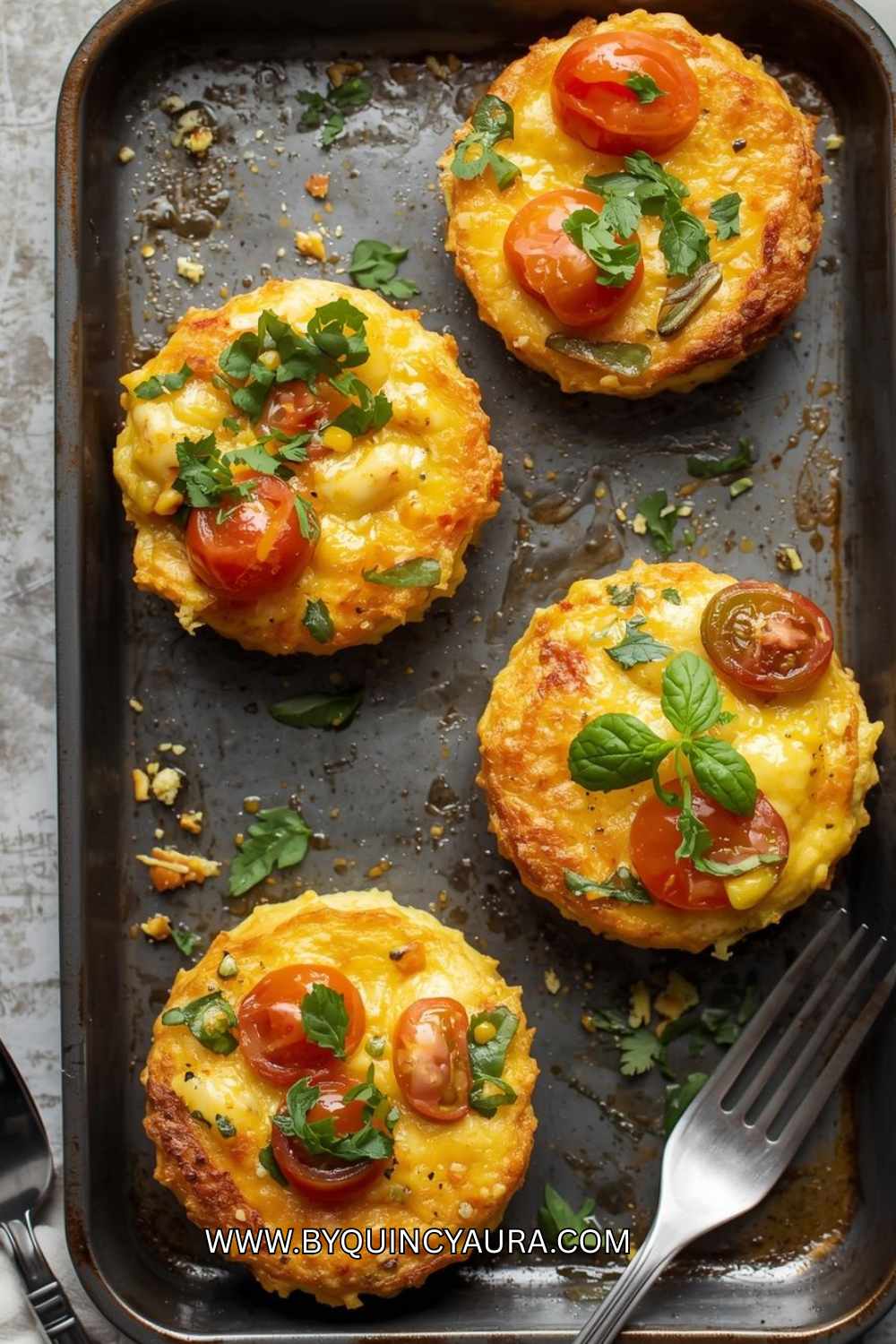 Mini Frittatas with Cherry Tomatoes