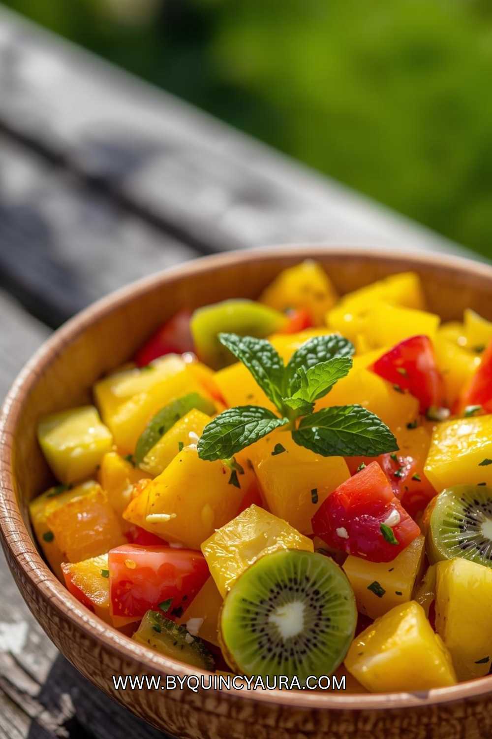 Tropical Fruit Salad with Mint