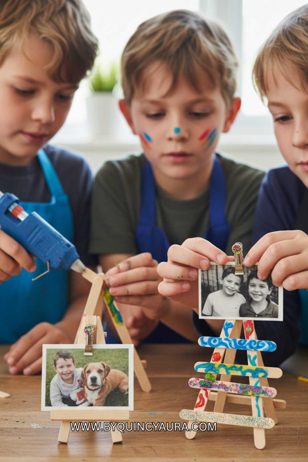 A popsicle stick holder