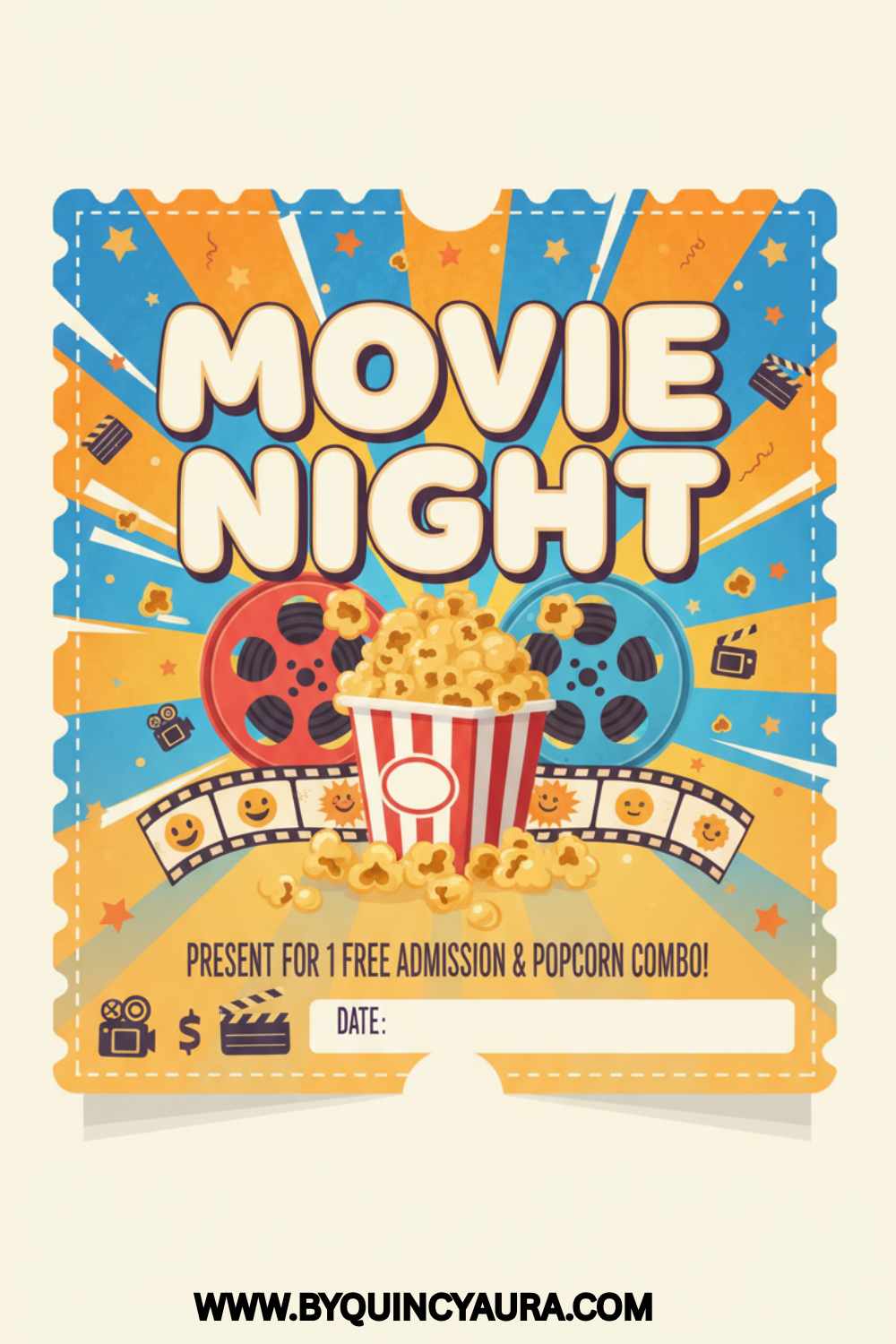 Movie night coupon for mom