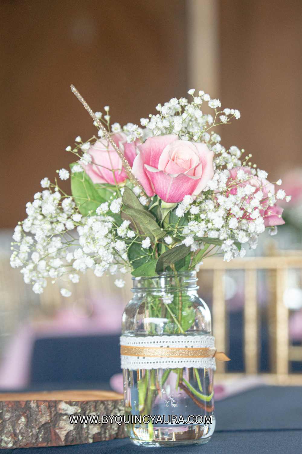 Mason Jar Flower Centerpiece