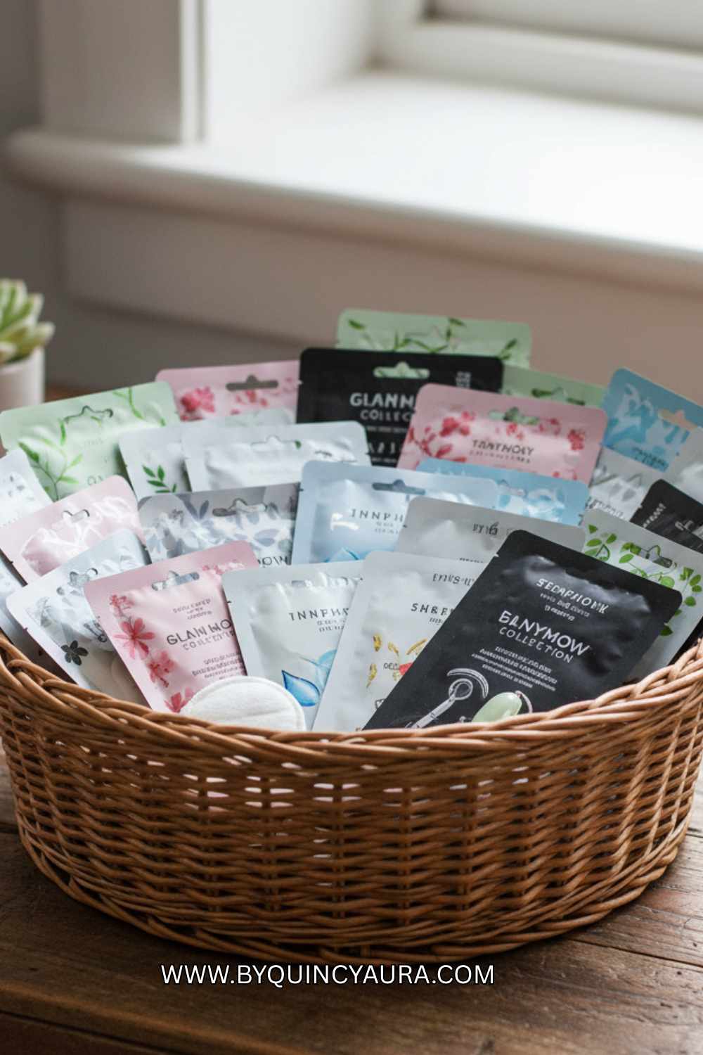 A basket of a facial mask.