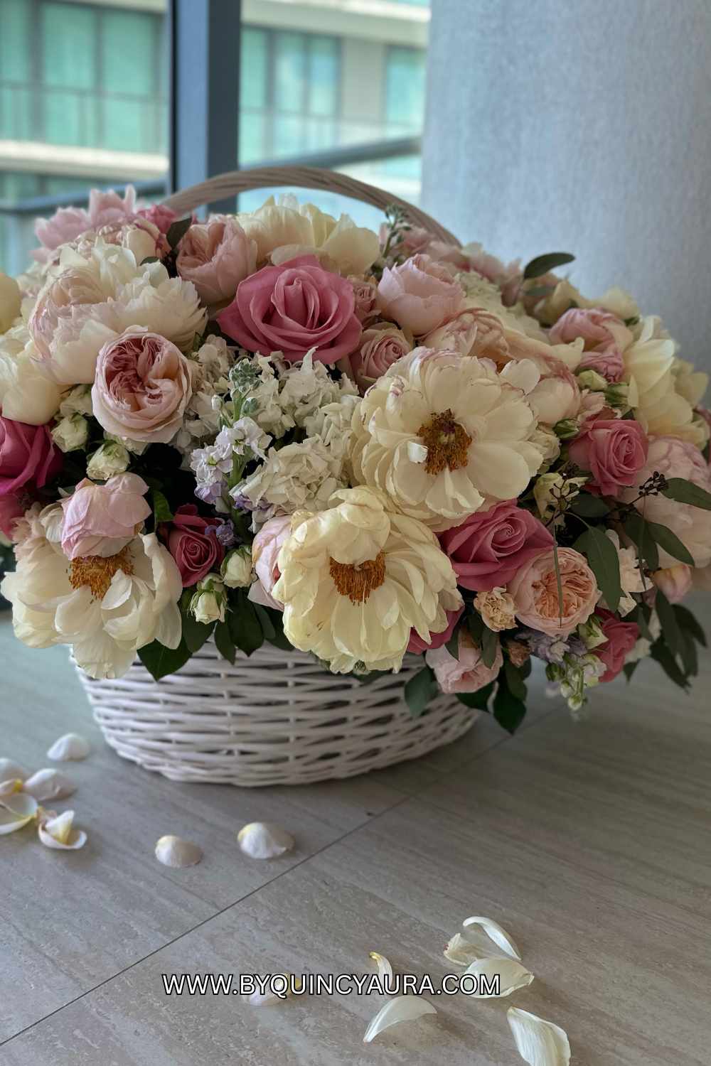 Seasonal Flower Basket Centerpiece